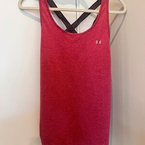 Under Armour Pink Crossback Performance Tank